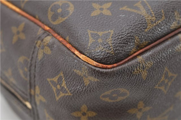 Authentic Louis Vuitton Monogram Deauville Hand Bag M47270 LV 6574D