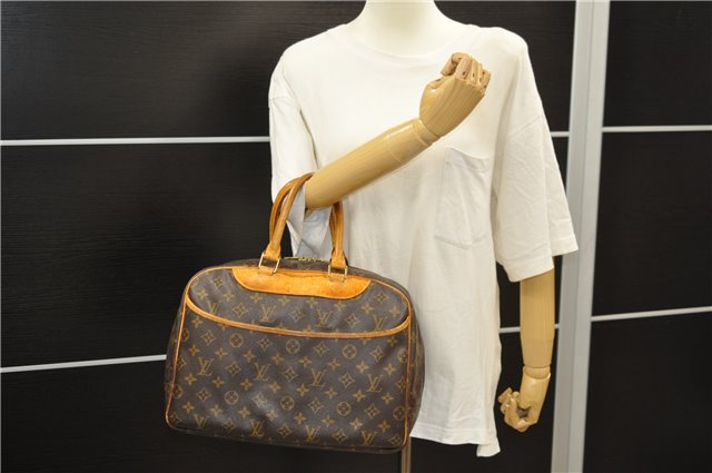 Authentic Louis Vuitton Monogram Deauville Hand Bag M47270 LV 6574D