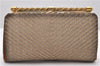 Authentic GUCCI Vintage Clutch Hand Bag Purse Mesh Gold 6575C