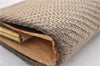 Authentic GUCCI Vintage Clutch Hand Bag Purse Mesh Gold 6575C