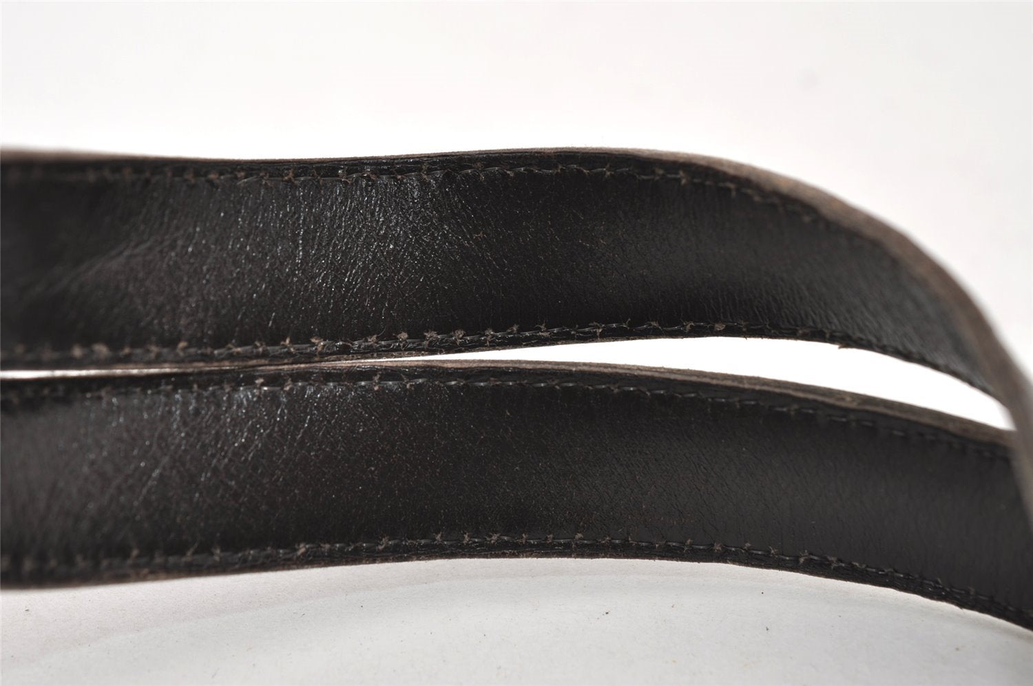 Authentic Christian Dior Trotter Hand Tote Bag Canvas Leather Brown 6576I