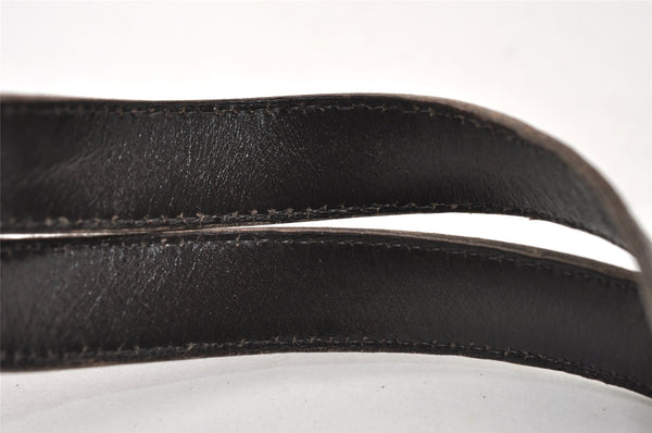 Authentic Christian Dior Trotter Hand Tote Bag Canvas Leather Brown 6576I