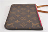 Authentic Louis Vuitton Monogram Neverfull Pouch Purse Clutch Bag Pink LV 6577F