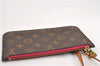 Authentic Louis Vuitton Monogram Neverfull Pouch Purse Clutch Bag Pink LV 6577F