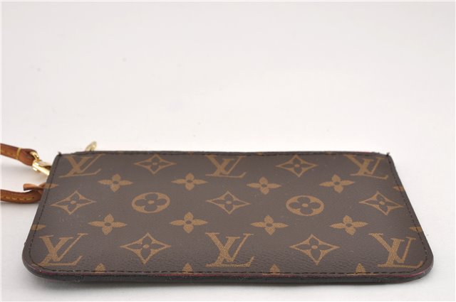 Authentic Louis Vuitton Monogram Neverfull Pouch Purse Clutch Bag Pink LV 6577F