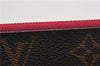 Authentic Louis Vuitton Monogram Neverfull Pouch Purse Clutch Bag Pink LV 6577F