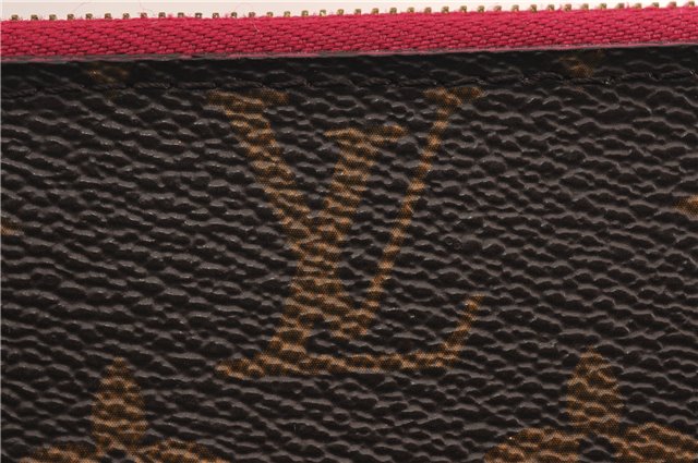 Authentic Louis Vuitton Monogram Neverfull Pouch Purse Clutch Bag Pink LV 6577F