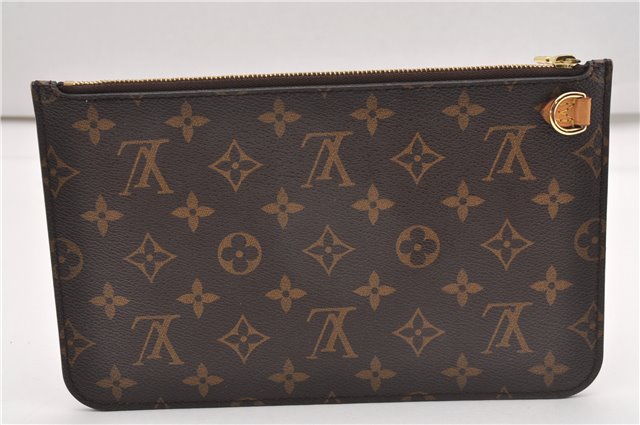 Authentic Louis Vuitton Monogram Neverfull Pouch Purse Clutch Bag LV 6578F