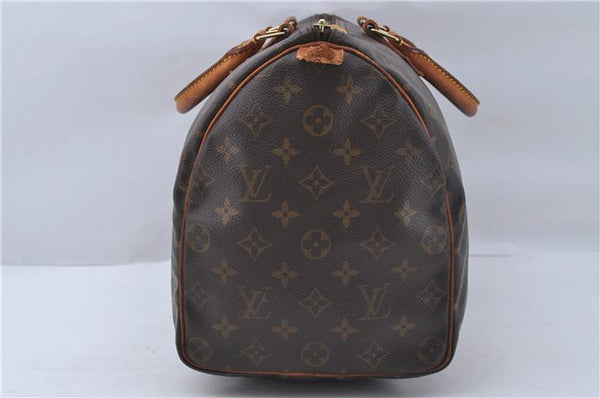 Authentic Louis Vuitton Monogram Speedy 35 Hand Boston Bag M41524 LV 6580D