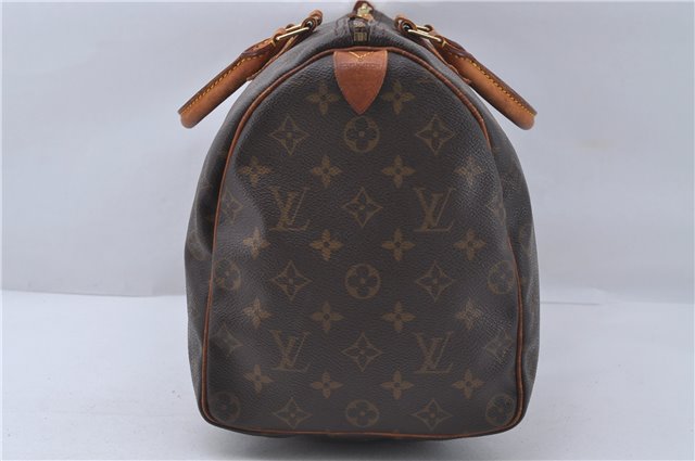 Authentic Louis Vuitton Monogram Speedy 35 Hand Boston Bag M41524 LV 6580D