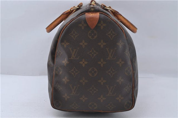 Authentic Louis Vuitton Monogram Speedy 35 Hand Boston Bag M41524 LV 6580D