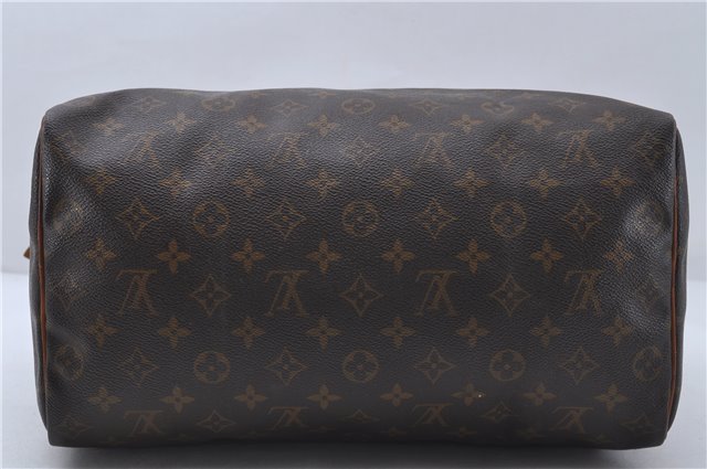 Authentic Louis Vuitton Monogram Speedy 35 Hand Boston Bag M41524 LV 6580D