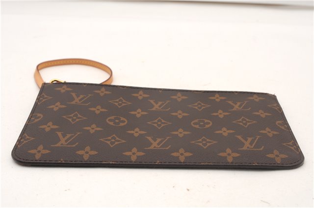 Authentic Louis Vuitton Monogram Neverfull Pouch Purse Clutch Bag Red LV 6580F