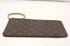Authentic Louis Vuitton Monogram Neverfull Pouch Purse Clutch Bag Red LV 6580F