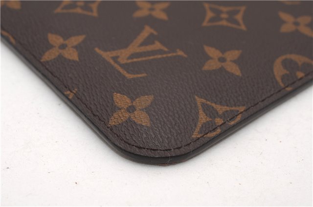 Authentic Louis Vuitton Monogram Neverfull Pouch Purse Clutch Bag Red LV 6580F