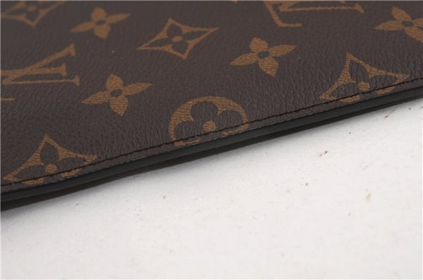 Authentic Louis Vuitton Monogram Neverfull Pouch Purse Clutch Bag Red LV 6580F