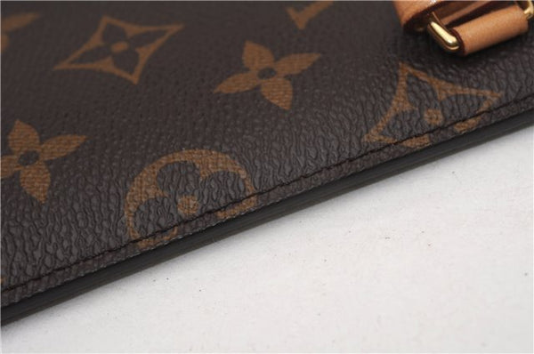 Authentic Louis Vuitton Monogram Neverfull Pouch Purse Clutch Bag Red LV 6580F