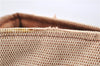 Authentic HERMES Sakuso PM Hand Tote Bag Canvas Leather Beige Brown 6581C