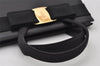 Authentic Salvatore Ferragamo Vara Ribbon Leather 2Way Hand Bag Black SF 6581I