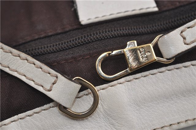 Authentic GUCCI Abbey Shoulder Tote Bag GG Canvas Leather 189835 Brown 6582D