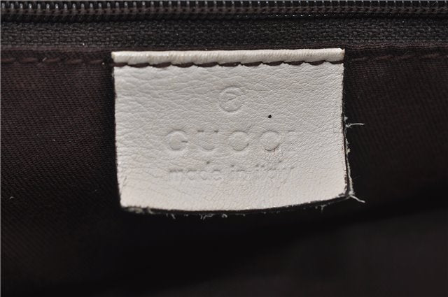 Authentic GUCCI Abbey Shoulder Tote Bag GG Canvas Leather 189835 Brown 6582D
