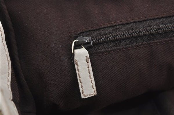 Authentic GUCCI Abbey Shoulder Tote Bag GG Canvas Leather 189835 Brown 6582D