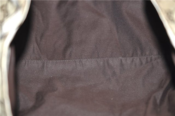 Authentic GUCCI Abbey Shoulder Tote Bag GG Canvas Leather 189835 Brown 6582D