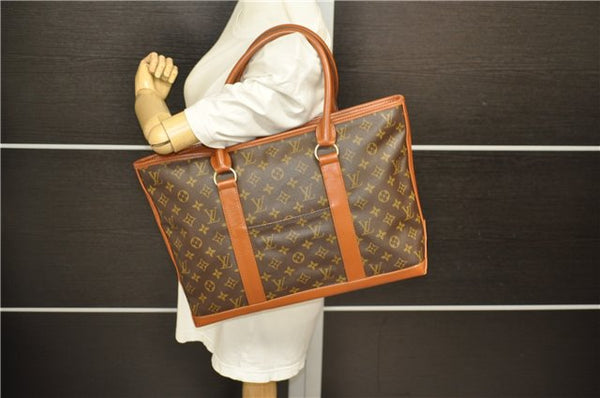 Auth Louis Vuitton Monogram Sac Weekend PM Vintage Tote Hand Bag M42425 LV 6585D