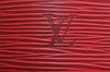 Authentic Louis Vuitton Epi Cannes Red Cosmetic Hand Bag Purse M48037 LV 6585I