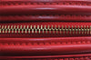 Authentic Louis Vuitton Epi Cannes Red Cosmetic Hand Bag Purse M48037 LV 6585I