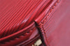 Authentic Louis Vuitton Epi Cannes Red Cosmetic Hand Bag Purse M48037 LV 6585I