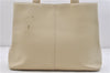 Authentic BURBERRY Vintage Leather Shoulder Hand Bag Purse Ivory 6586C