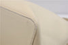 Authentic BURBERRY Vintage Leather Shoulder Hand Bag Purse Ivory 6586C