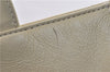 Authentic BURBERRY Vintage Leather Shoulder Hand Bag Purse Ivory 6586C