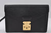 Auth Louis Vuitton Epi Pochette Sellier Dragonne Clutch Bag M52612 Black 6586I