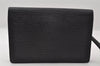 Auth Louis Vuitton Epi Pochette Sellier Dragonne Clutch Bag M52612 Black 6586I