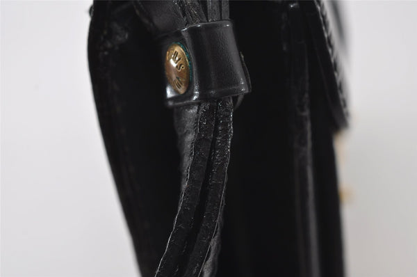 Auth Louis Vuitton Epi Pochette Sellier Dragonne Clutch Bag M52612 Black 6586I