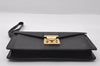 Auth Louis Vuitton Epi Pochette Sellier Dragonne Clutch Bag M52612 Black 6586I