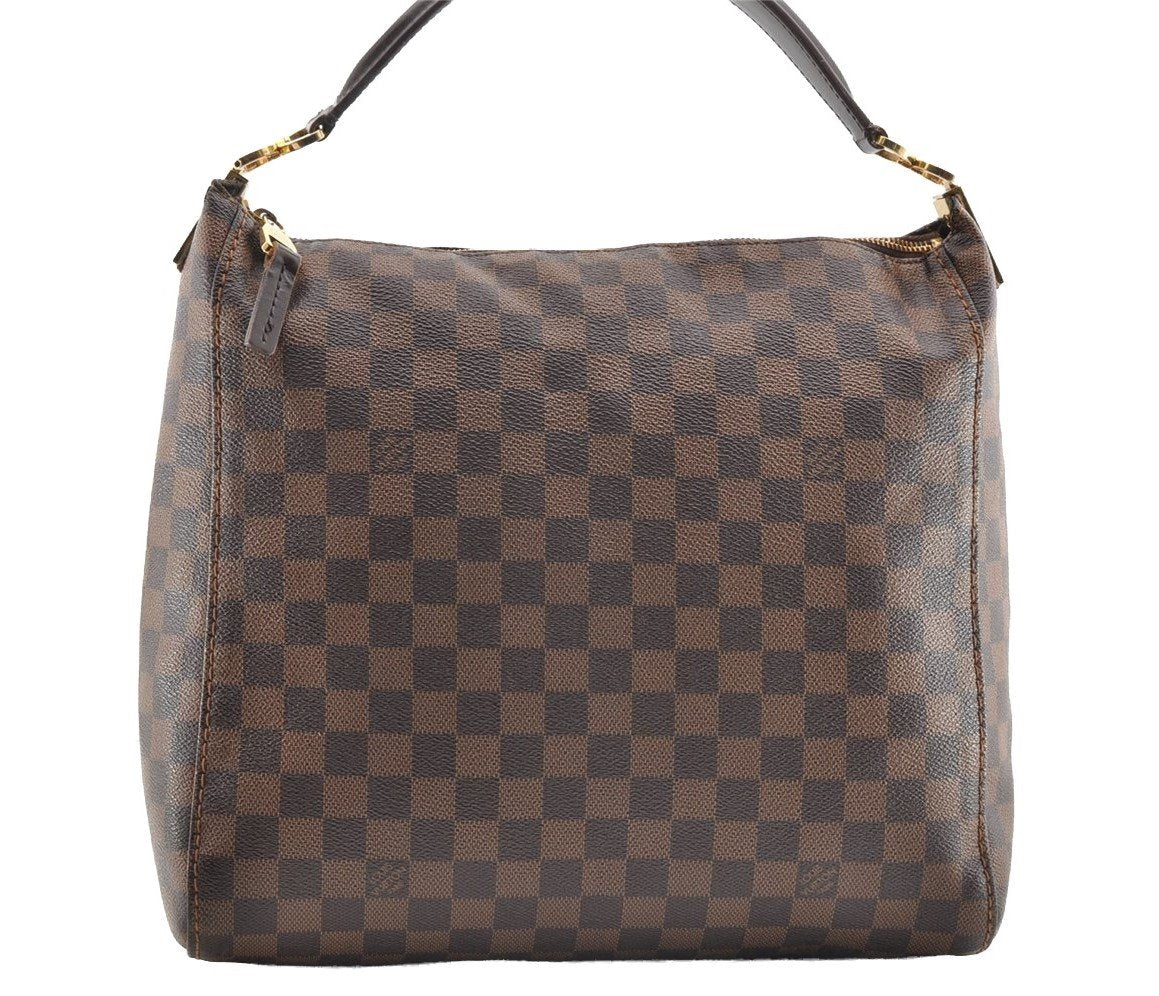 Authentic Louis Vuitton Damier Portobello PM Shoulder Hand Bag N41184 LV 6587I