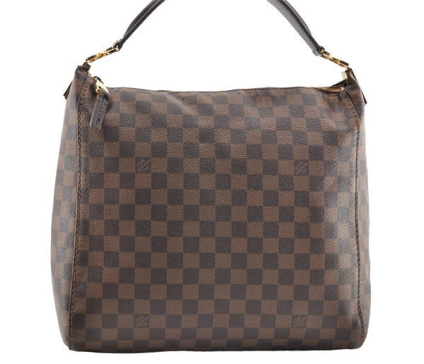 Authentic Louis Vuitton Damier Portobello PM Shoulder Hand Bag N41184 LV 6587I