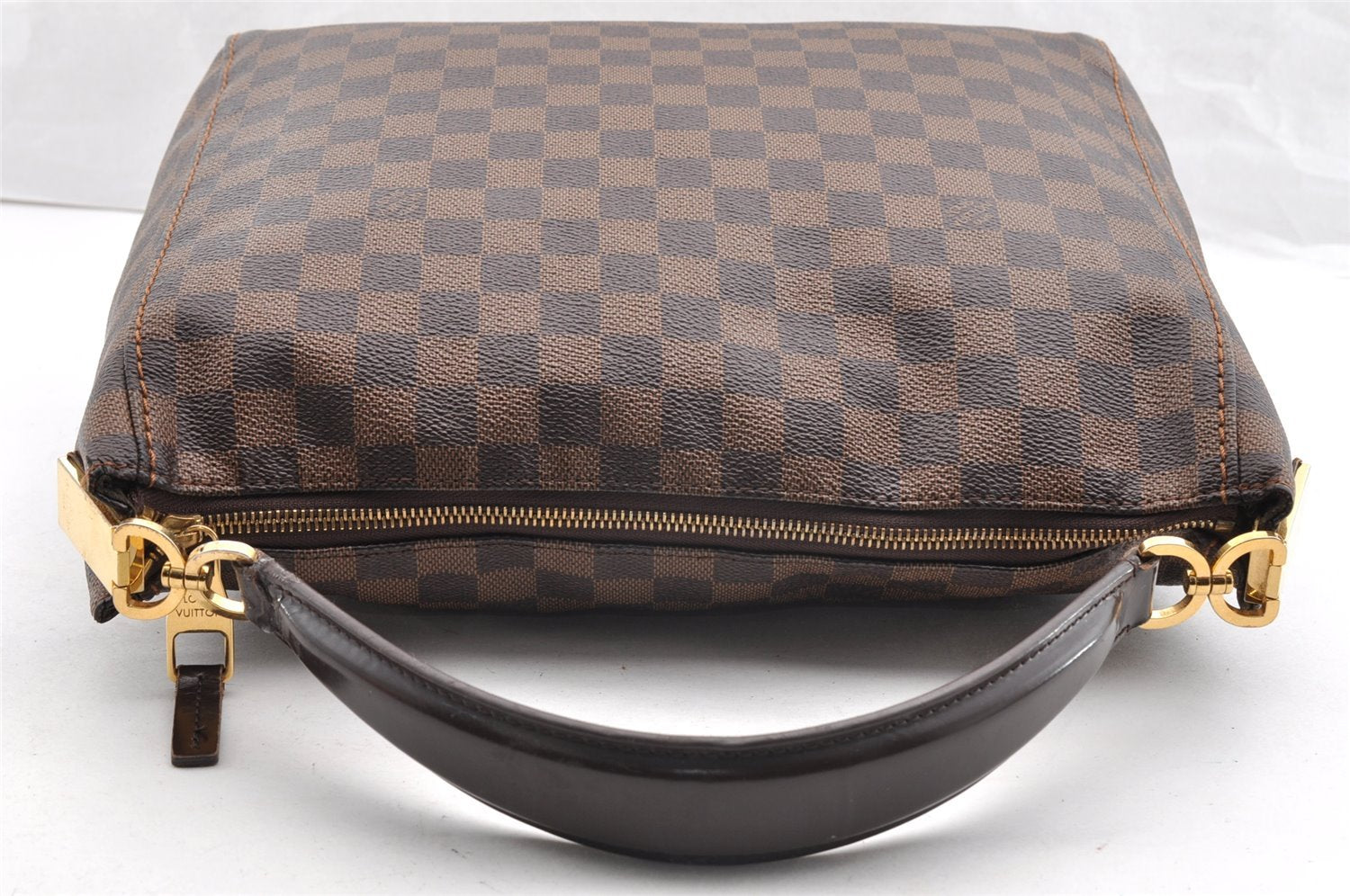 Authentic Louis Vuitton Damier Portobello PM Shoulder Hand Bag N41184 LV 6587I