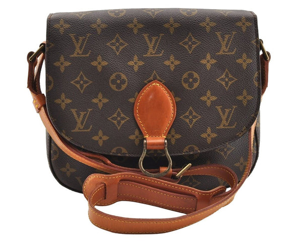 Authentic Louis Vuitton Monogram Saint Cloud GM M51242 Shoulder Cross Bag 6588I