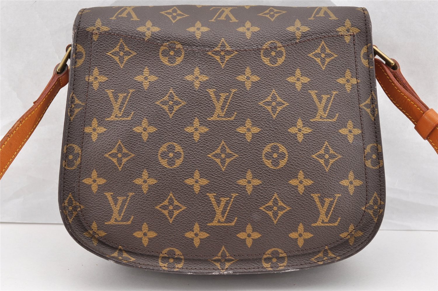 Authentic Louis Vuitton Monogram Saint Cloud GM M51242 Shoulder Cross Bag 6588I