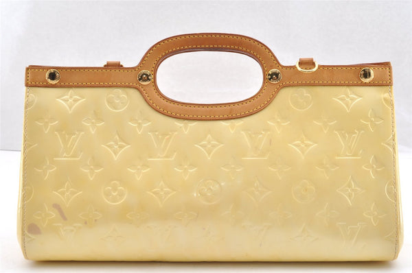 Authentic Louis Vuitton Vernis Roxbury Drive 2Way Hand Bag M91374 Yellow 6589I