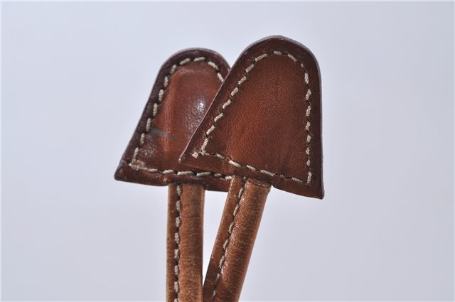 Authentic CELINE Macadam Blason Shoulder Cross Body Bag PVC Leather Brown 6590D