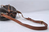 Authentic CELINE Macadam Blason Shoulder Cross Body Bag PVC Leather Brown 6590D