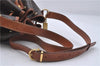 Authentic CELINE Macadam Blason Shoulder Cross Body Bag PVC Leather Brown 6590D