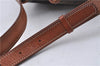 Authentic CELINE Macadam Blason Shoulder Cross Body Bag PVC Leather Brown 6590D
