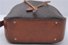 Authentic CELINE Macadam Blason Shoulder Cross Body Bag PVC Leather Brown 6590D