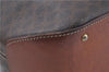 Authentic CELINE Macadam Blason Shoulder Cross Body Bag PVC Leather Brown 6590D